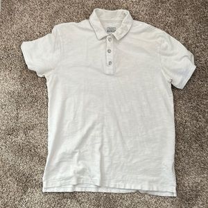 Rag & bone white cotton polo